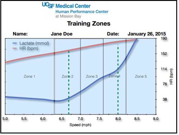 Training Zones chart