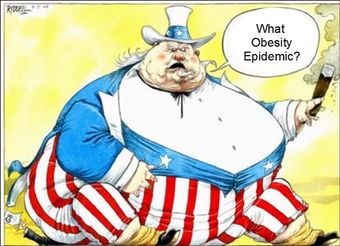 What obesity epidemic political cartoon
